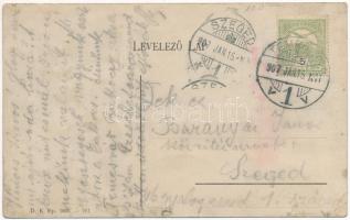 1907 Temesvár, Timisoara; Szent György tér, Kossak József, Farber üzlete, Első magyar általános bizt...