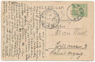 1909 Szemlak, Semlac (Arad); templom, gyógyszertár, Spitzer Mór üzlete és saját kiadása / church, pa...