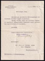 1936 Angol Park Rt. igazgatójának levele főügyész részére