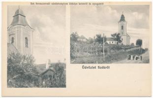 Szék, Székakna, Sic; Szt. Ferencrendi zárdatemplom látképe keletről és nyugatról / church