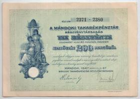 1927-1941. 4 darabos magyar részvény tétel, illetve szelvények berakóban, közte "Vármegyei Bank...