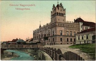 Nagyenyed, Aiud; Vármegyeháza. Földes Ede kiadása / county hall