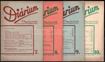 1940 Diárium folyóirat 3-10. száma