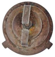 ~1970. "BM Tiszthelyettesképző Iskola" zománcozott és ezüstözött fém jelvény (~35-37mm) T:...