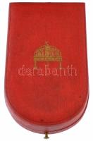 1922. "Magyar Koronás Aranyérem" aranyozott bronz kitüntetés díszítménnyel, eredeti mellsz...