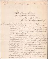 1878 Máramarosszigeti ügyvédi kamara által kiadott igazolás