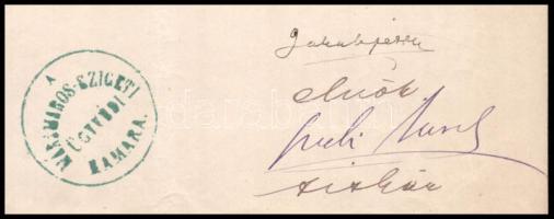 1878 Máramarosszigeti ügyvédi kamara által kiadott igazolás