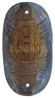 DN "Robusta" kerékpár vázra szerelhető bronz jelvény (37x73mm) T:2,2-
ND "Robusta- S...