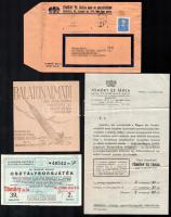 cca 1930 39. osztálysorsjáték sorsjegy és reklám nyomtatványok