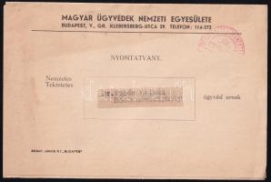 1940 MÜNE Magyar Ügyvédek Nemzeti Egyesülete antiszemita körlevél