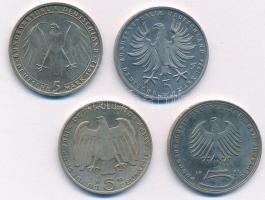 NSZK 1981-1986. 5M Cu-Ni (4xklf) T:1-
FRG 1981-1986. 5M Cu-Ni (4xdiff) C:AU