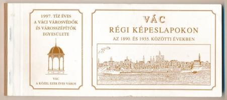 1997 Vác régi képeslapokon az 1880. és 1935. közötti években - modern képeslap füzet 25 képeslappal