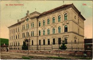 1908 Dés, Dej; M. kir. állami főgimnázium. Gálócsi Samu kiadása / grammar school (EB)