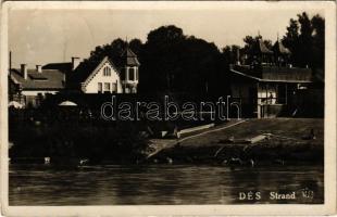 1944 Dés, Dej; Strand / beach, bath (EK)