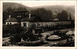 1940 Dés, Dej; Strand / beach, bath + 1940 Dés visszatért So. Stpl.