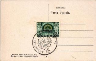 1940 Dés, Dej; Strandul comunal / strand / beach, bath + "1940 Dés visszatért" So. Stpl