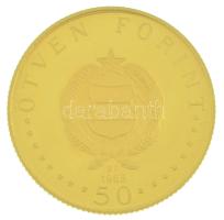 1968. 50Ft Au "Semmelweis Ignác" tokban (4,24g/0.900) T:1 (PP) ujjlenyomat, patina
Hungar...