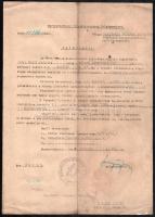 1944 Marosvásárhely polgármestere (Májay Ferenc) által kiadott kinevezés