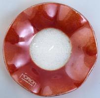Morion design tálka, üveg, jelzett, hibátlan, d: 14 cm