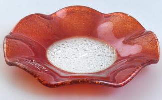 Morion design tálka, üveg, jelzett, hibátlan, d: 14 cm