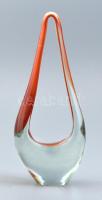 Murano üveg dísz, jelzés nélkül, hibátlan, m: 19 cm