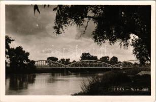 1940 Dés, Dej; Szamos híd / Somes bridge