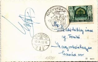 1940 Nagyvárad, Oradea; Szent László tér, Városháza, Salon kávéház és étterem, Zauberer, Maksay üzle...