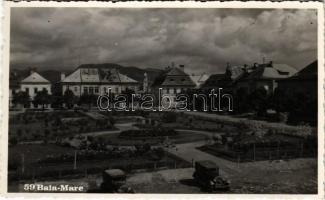 1940 Nagybánya, Baia Mare; park + &quot;1940 Nagybánya visszatért&quot; So. Stpl