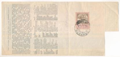 Németország / Drezda 1922. "Dresdner Bank" váltója 50.000M-ról "Ungarische Escompte &...