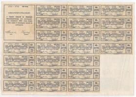 Tamási 1941. "Tamási Takarék és Hitelbank Részvénytársaság" 5 részvénye összesen 250P-ről ...