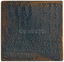 Somogyi József (1916-1993) 1983. "30 éves a Népi Iparművészeti Tanács 1953-1983" kétoldala...