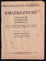 1938 A Magyar Cserkész melléklete légoltalmi ismeretről, összeáll.: Arady István, 15p