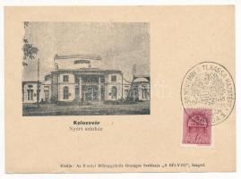 Kolozsvár, Cluj; Nyári színház. Kiadja az Ifjúsági Bélyeggyűjtők Országos Szaklapja "A Bélyeg" / summer theatre + "1938 Kassa hazatért" So. Stpl. (non PC)