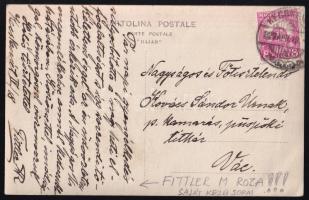 1927 Fittler M. Róza saját kézzel írt képeslapja, aláírásával