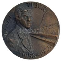 DN Kátai Tibor 1956-1975 egyoldalas bronz emlékérem (103mm) T:2 patina