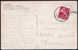 1933 A gödöllői jamboree-ről küldött lap Franciaországba a tábori életről, francia nyelven