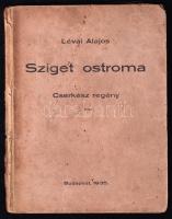 1935 Lévai Alajos: Sziget ostroma, cserkész regény I. rész, viseltes állapotban, 68p