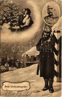 1914 Beste Weihnachtsgrüsse! / Első világháborús osztrák-magyar katonai karácsonyi üdvözlet, Ferenc József / WWI K.u.k. military Christmas greeting, Franz Joseph (EK)