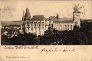 1899 (Vorläufer) Vajdahunyad, Hunedoara; Vajda-Hunyad vára. Schuller A. kiadása / castle (EK)