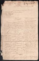 29 db régi okmány, okmánybélyegekkel