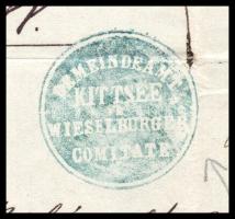 1861 Kittsee / Köpcsény, nyugta