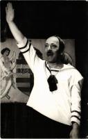 1941 Hitler paródia egy magyar színházi előadásban, magyar címer / Hitler parody in a Hungarian play. photo