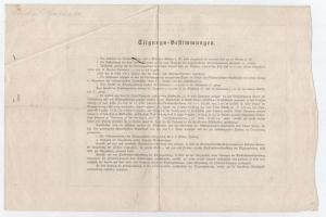 Ausztria 1884. "Vöröskereszt nyereménykötvény" 10G-ről szárazpecséttel T:III folt, firka
...