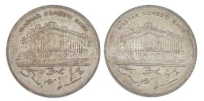 1992. 200Ft Ag "MNB" (2x) T:1-,2 patina 
Adamo F13