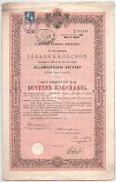 Budapest 1892. "A magyar korona országai 4%-kal kamatozó Járadékkölcsön" államadóssági köt...