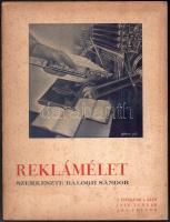 1936 A Reklámélet c. folyóirat 9. évf. 1. száma több kihajtható nyomtatvány, egyebek között Kner tervvel