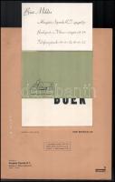 1936 A Reklámélet c. folyóirat 9. évf. 1. száma több kihajtható nyomtatvány, egyebek között Kner ter...