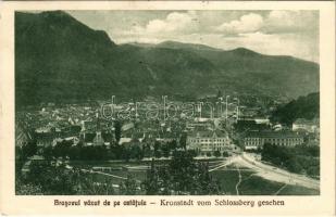 1934 Brassó, Kronstadt, Brasov; Brasovul vazut de pe cetatuie / Kronstadt vom Schlossberg gesehen / látkép a Fellegvárról nézve / general view (EK)