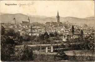 1917 Nagyszeben, Hermannstadt, Sibiu; látkép. Vasúti levelezőlapárusítás 1482. / general view (EB)