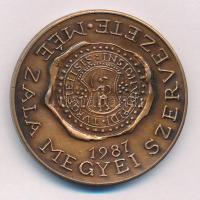 Szabolcs Péter (1942-) 1987. "MÉE Zala Megyei Szervezete / Türje 800 éves" kétoldalas bron...